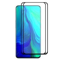 2 stk ENKAY Hat-Prins volledige lijm 0.26 mm 9H 2.5 D gehard glas volledige dekking film voor OPPO Reno 10x zoom