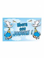 Vlag 90x150cm &apos;hoera een jongen&apos;