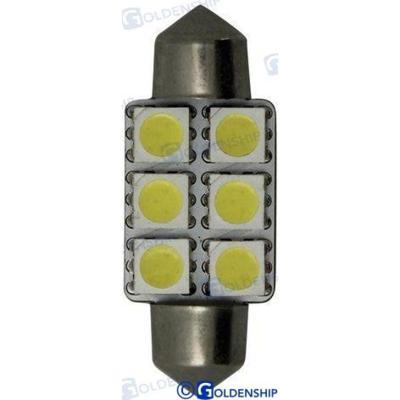 Bombilla led festoon GS10540 - BOMBILLA FESTON 6LED 1,3W 10/30V 15,9*37