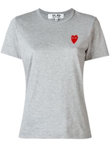 Comme Des Garçons Play t-shirt à patch logo - Gris