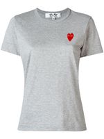 Comme Des Garçons Play t-shirt à patch logo - Gris - thumbnail