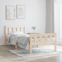 Bedframe massief hout 90x190 cm