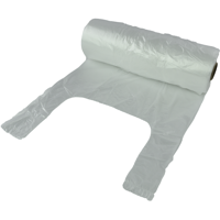 Tas | HDPE | op rol | 23x 6x50cm | hemddraagtas | transparant | 4000 stuks