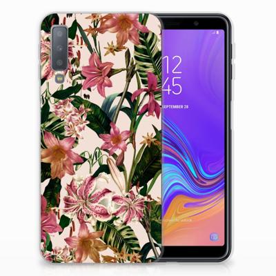 Samsung Galaxy A7 (2018) | TPU Case | Flowers