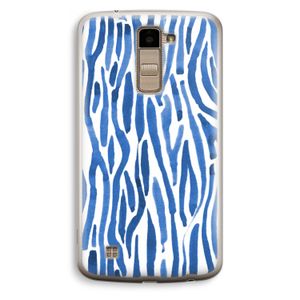 Blauwe nerven: LG K10 (2016) Transparant Hoesje