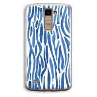 Blauwe nerven: LG K10 (2016) Transparant Hoesje