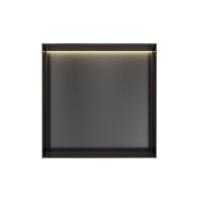 Hotbath &MORE Inbouwbox of inbouwnis - 30x30x10 - frameless + LED - Geborsteld zwart PVD BOX030FLMBP Hotbath &MORE Inbouwbox of inbouwnis - 30x30x10 - frameless + LED - Geborsteld zwart PVD BOX030FLMBP