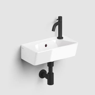 Fonteinset Clou InBe Set 6 Incl. Mat Zwarte Toebehoren 11x40.5 cm Glanzend Wit Clou