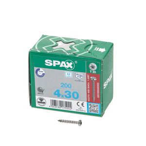 Spax bk t20 rvs 4,0x30(200)