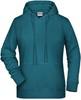 James & Nicholson JN8023 Ladies´ Hoody - /Petrol-Melange - XS