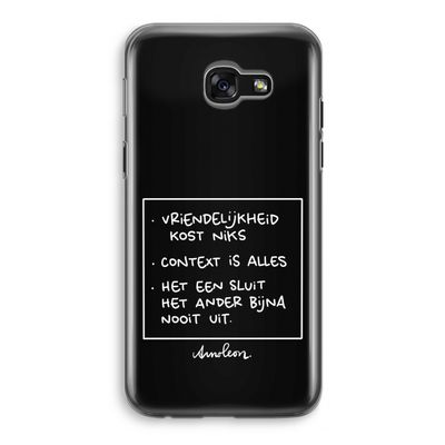 Mijn Motto's: Samsung Galaxy A5 (2017) Transparant Hoesje