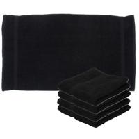 Towelcity Luxe badhanddoek - 5x - zwart - 50 x 90 cm - 550 grams - Badkamer textiel - Katoen