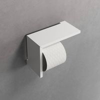 Novellini Frame toiletrolhouder met planchet 21,2x9,7x16,1cm mat wit