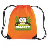 Smarty de Uil trekkoord rugzak / gymtas oranje voor kinderen   -