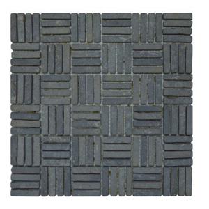 Stabigo Parquet VH 1x4.8 Light Grey mozaiek 30x30 cm grijs mat