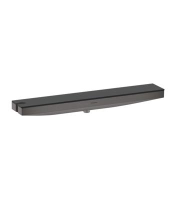 Hansgrohe Rainfinity muuraansluiting Porter 500 met douchehouder en planchet L, Brushed Black Chrome