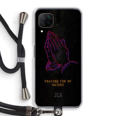 Praying For My Haters: Huawei P40 Lite Transparant Hoesje met koord
