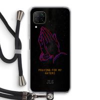 Praying For My Haters: Huawei P40 Lite Transparant Hoesje met koord