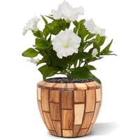 Petunia kunstboeket 25 cm creme