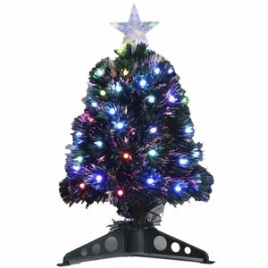 Luca Lighting Kunst kerstboom - fiber - gekleurde led lampjes - H45 cm - kunstboom