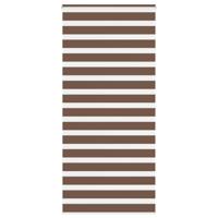 VidaXL Zebra rolgordijn 100x200 cm stofbreedte 95,9 cm polyester bruin