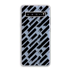 Zwarte vegen: Samsung Galaxy S10 5G Transparant Hoesje