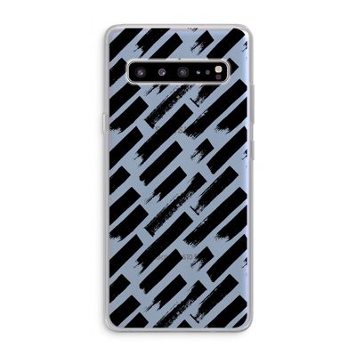Zwarte vegen: Samsung Galaxy S10 5G Transparant Hoesje