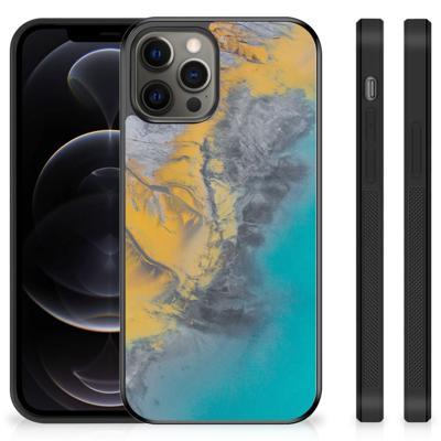 iPhone 12 Pro Max Gripcase Marble Blue Gold