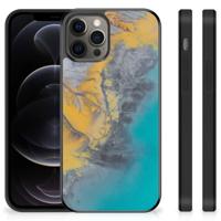 iPhone 12 Pro Max Gripcase Marble Blue Gold