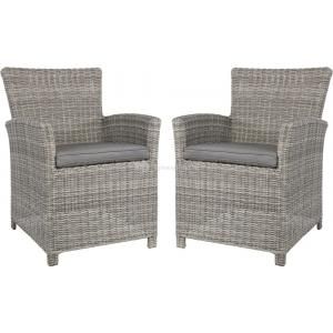 Tropez Smoke tuinstoel set van 2