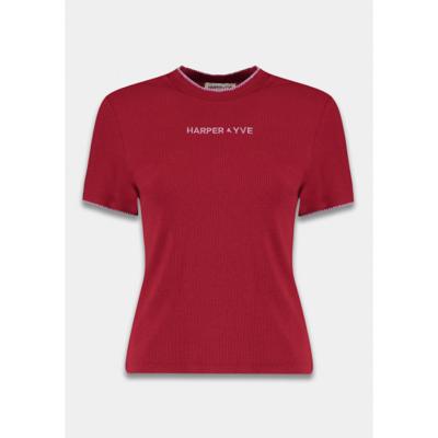 Harper & Yve - Rood | Dames | Top | Rood | 3XL | regular | Kamst mode