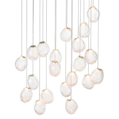 Bocci 73.20V Random Hanglamp - Transparant - Rechthoekige plafondkap