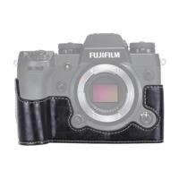 1/4 inch draad PU leder Camera Half Case Base voor FUJIFILM X-H1 (zwart)