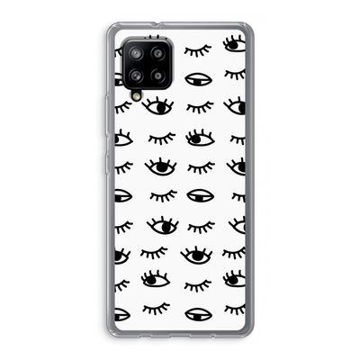 Eye pattern #2: Samsung Galaxy A42 5G Transparant Hoesje