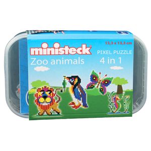 Zoo Animals 4in1 - Plastic Box - 500pcs