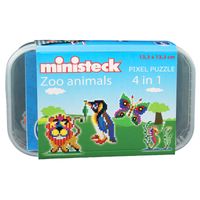 Zoo Animals 4in1 - Plastic Box - 500pcs Zoo Animals 4in1 - Plastic Box - 500pcs