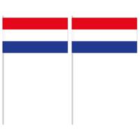 Zwaaivlaggetjes Nederland - 12 x 24 cm - handvlaggetjes - versiering - feestartikelen Zwaaivlaggetjes Nederland - 12 x 24 cm - handvlaggetjes - versiering - feestartikelen