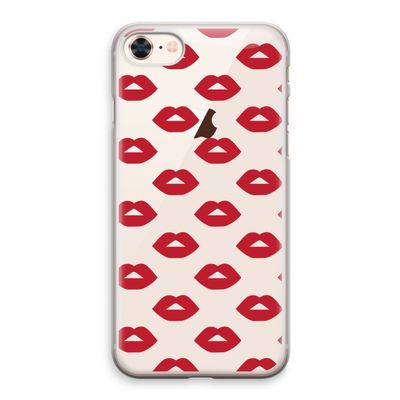Lips: iPhone 8 Transparant Hoesje
