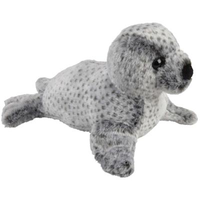 Pluche knuffel zeehonden pup - grijs - 35 cm - zeedieren