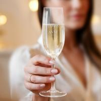 Champagneglas graveren - 6 stuks