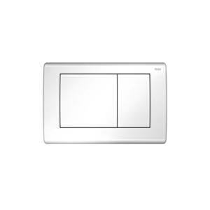Bedienpaneel TECE Planus | Dualflush | Voor inbouwreservoir | 2 knops | RVS | Glanzend wit