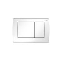 Bedienpaneel TECE Planus | Dualflush | Voor inbouwreservoir | 2 knops | RVS | Glanzend wit