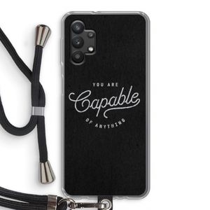 Capable: Samsung Galaxy A32 5G Transparant Hoesje met koord