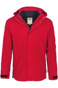 HAKRO 853 Regular Fit Buitenjas rood, Effen