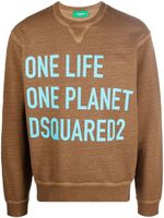 DSQUARED2 sweat One Life à col ras du cou - Marron - thumbnail