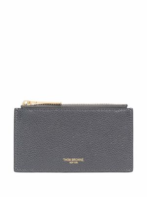 Thom Browne portefeuille à rayures RWB - Gris