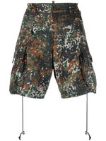 DSQUARED2 short cargo à imprimé camouflage - Vert - thumbnail