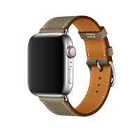 Voor Apple Watch 3/2/1 generatie 42mm universele lederen cross band (grijs) Voor Apple Watch 3/2/1 generatie 42mm universele lederen cross band (grijs)