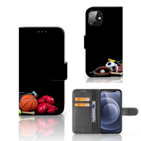 Apple iPhone 12 Mini Wallet Case met Pasjes Sports