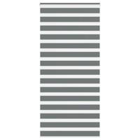 Zebra rolgordijn 115x230 cm stofbreedte 110,9 cm donkergrijs